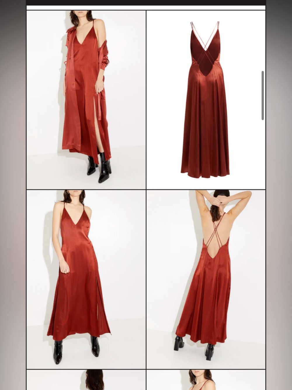 Sleeping with Jacque "Freudian" Silk Slip Dress in Copper.  Size 4 - Picture 2 of 12